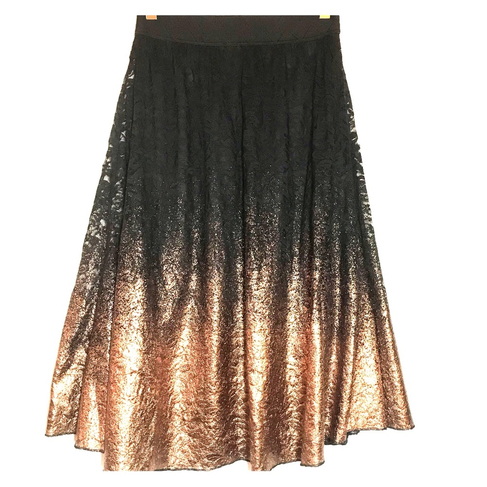 LuLaRoe Lola Midi Skirt Lace Elegant NWT XS